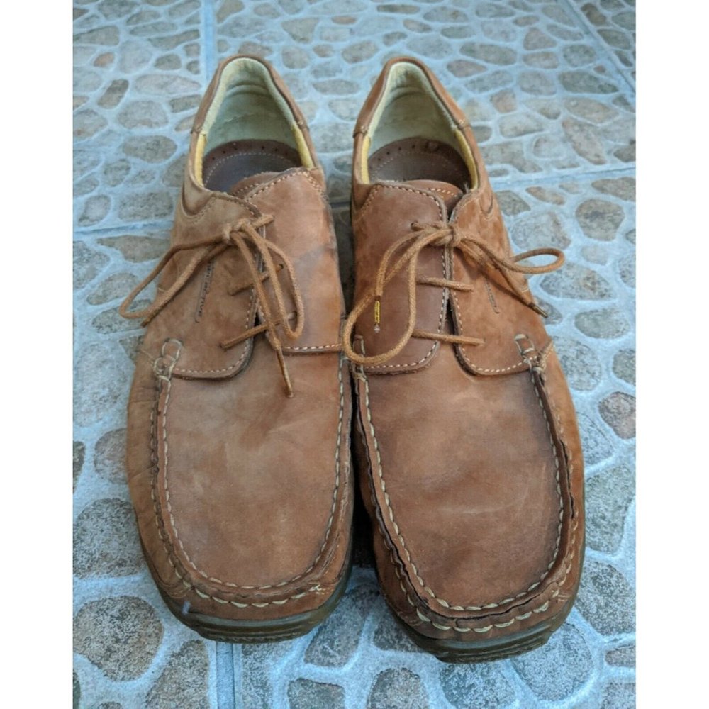 Camel Active Monza Moccasin Brown Leather Shoes Size 10